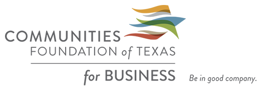 Communities Foundation of Texas for Business logo - "Be in good company"